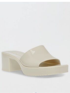 Steve Madden HARLIN bone PVC Sandal, Sz 7